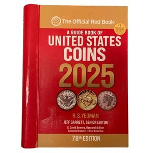 Official Red Book Guide of United States Coins 2025 78th Edition Spiral Bound